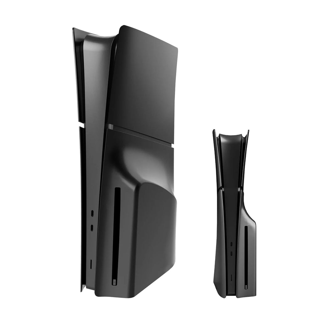 PS5 Slim replacement shell in ABS plastic showing front and side views