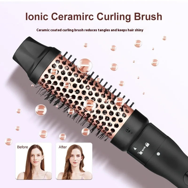 Three-tube water wave hair curler styling tool with wired power supply
