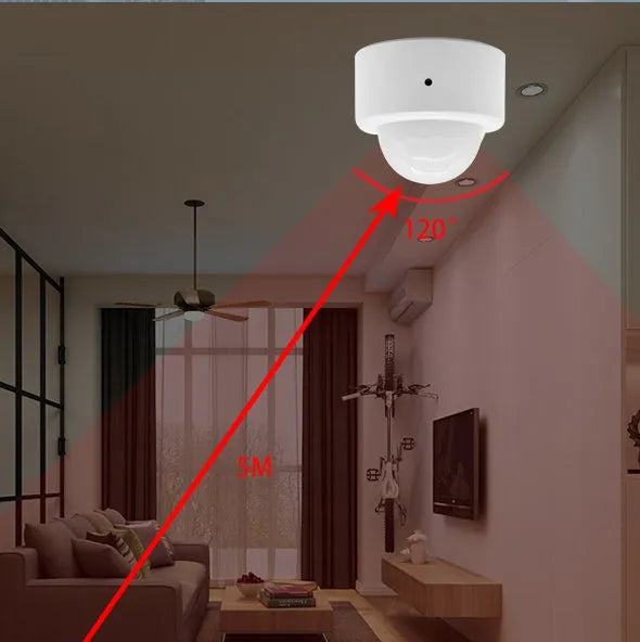 White Ih-K 0010 infrared body sensor measuring 33mm with ZigBee 3.0 wireless connectivity