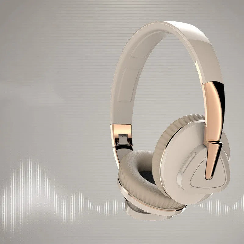 Wireless gaming headset with all-inclusive ear cushions in blue, showing AUX port and control buttons.