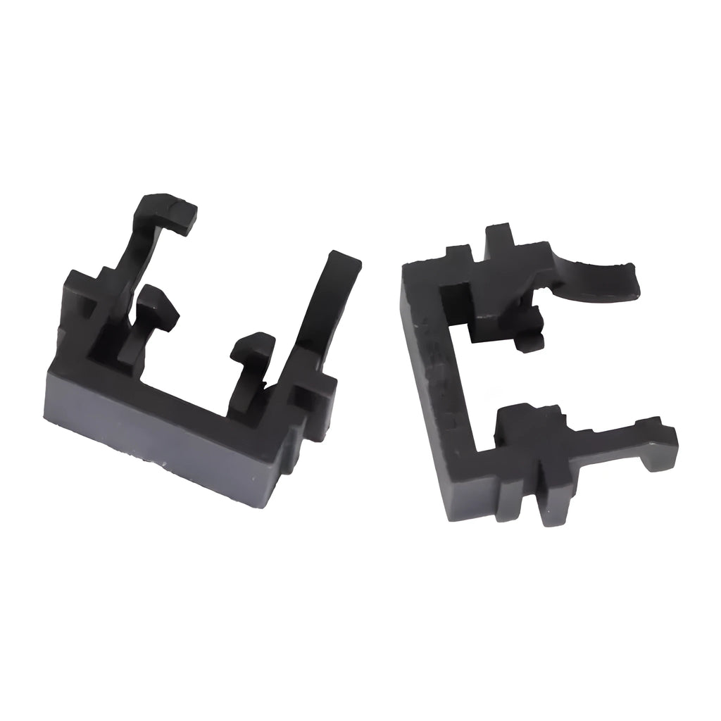 Black plastic Ford LED headlight adapter for H1 bulb conversion
