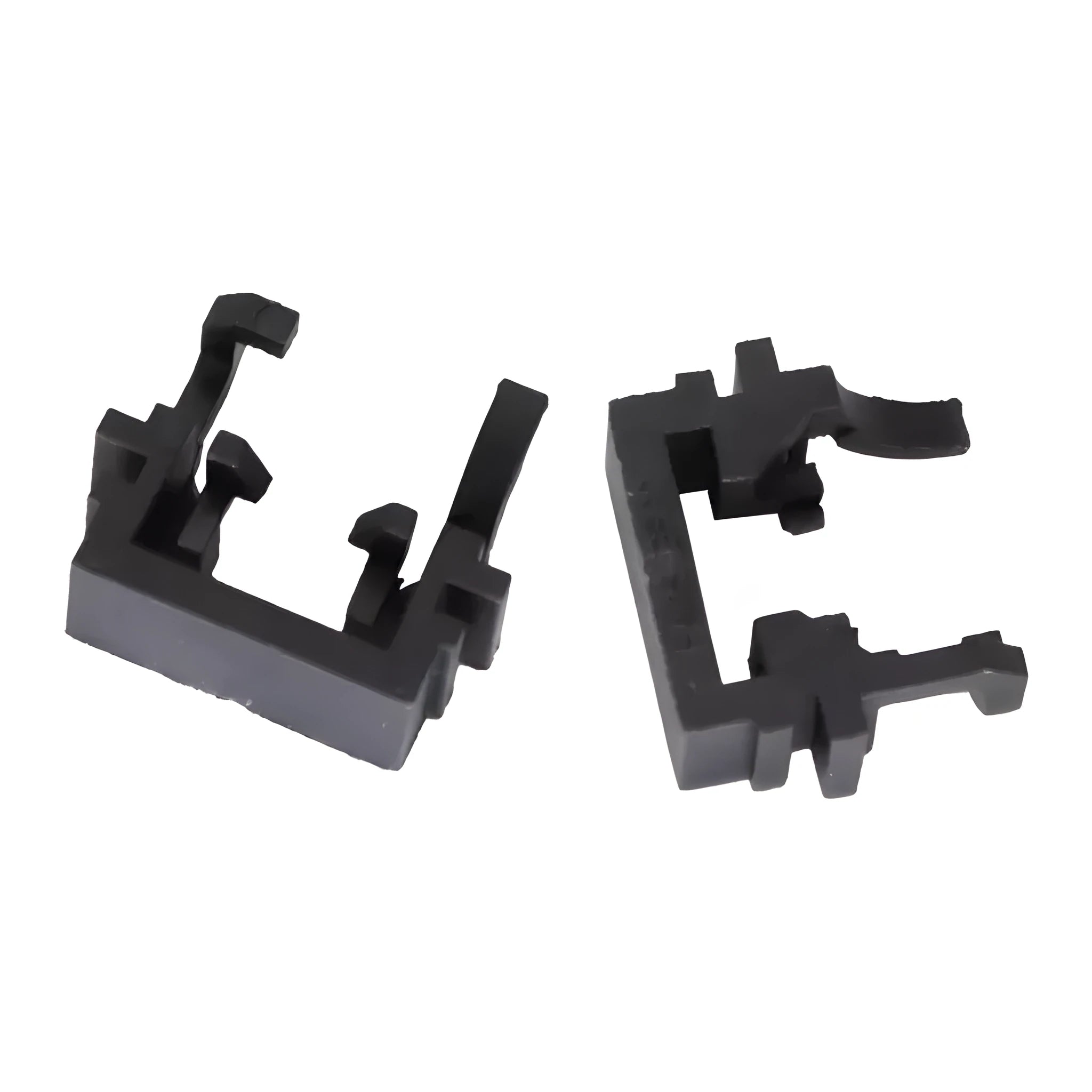 Black plastic Ford LED headlight adapter for H1 bulb conversion