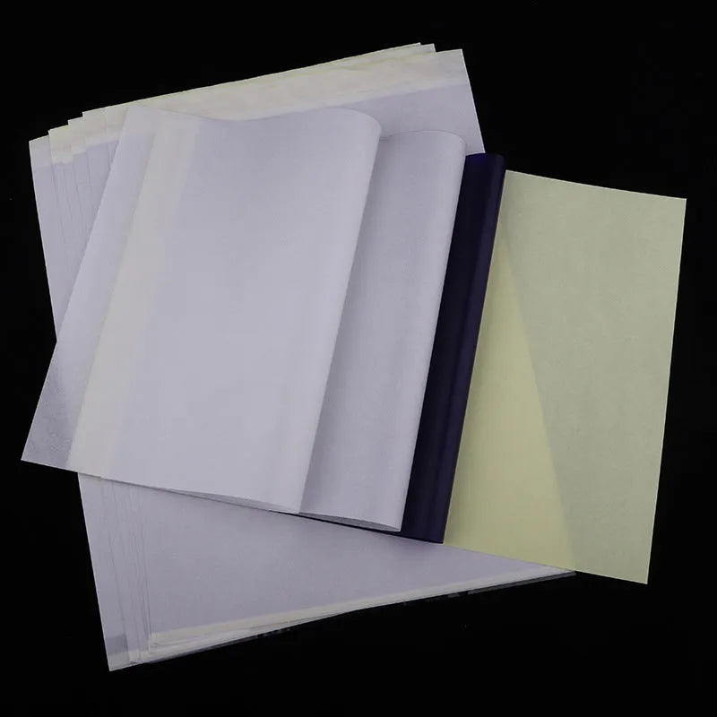 A4 tattoo transfer paper with transfer paste gel for professional design applications