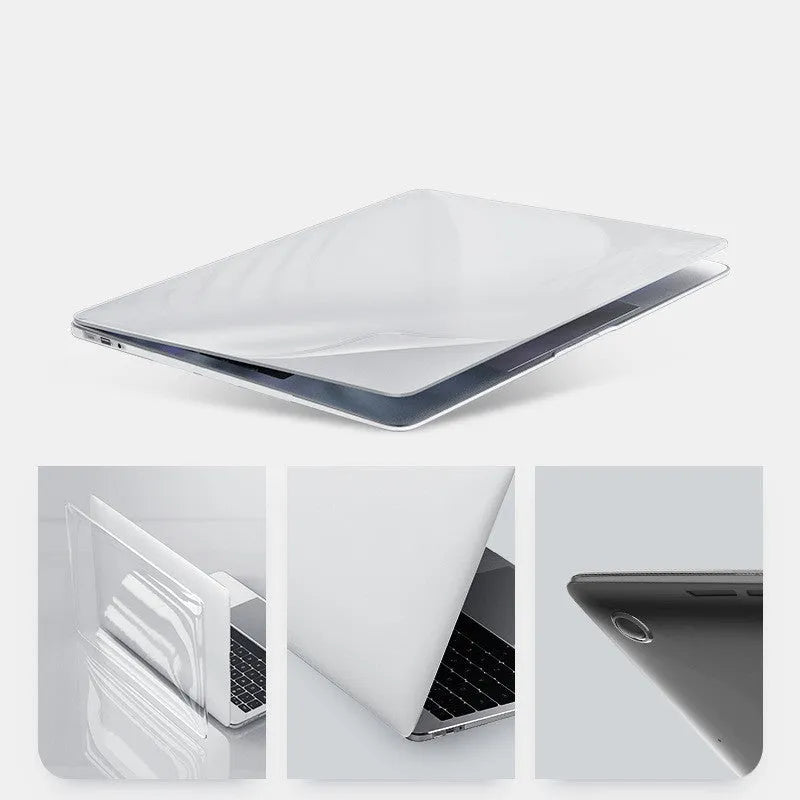 MacBook Pro protective case in transparent and black PC hard shell for 14.2-inch and 16.2-inch laptops