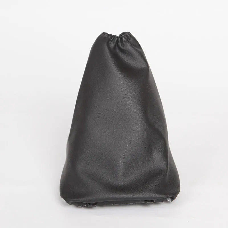 Black leather Toyota Corolla gear shift lever dust cover for universal vehicle fitment
