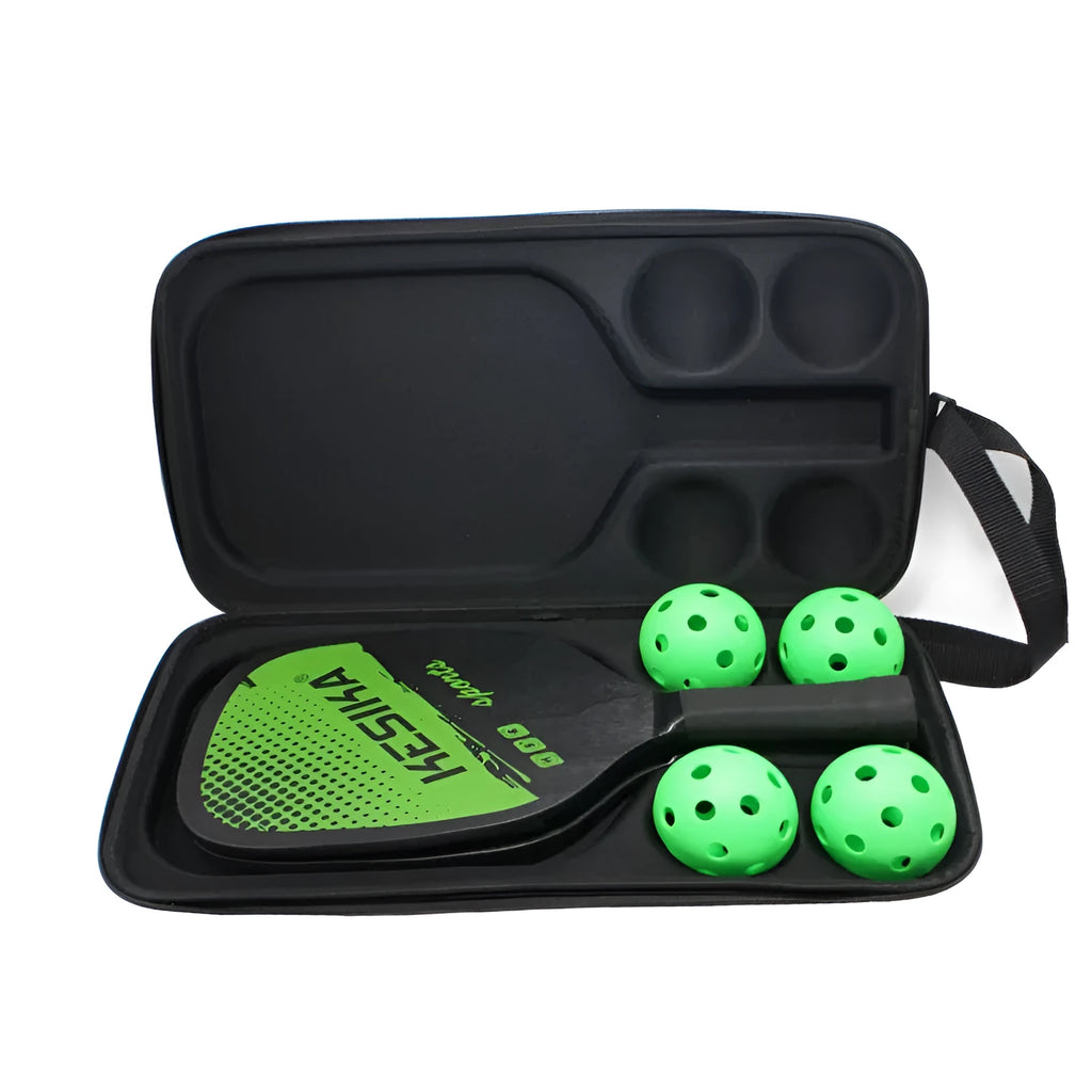 Black Peak pickleball racket shoulder bag showing dual straps and compact 45x25x8cm dimensions