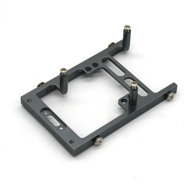 Alloy military remote control car model metal accessories in grey with black tyres