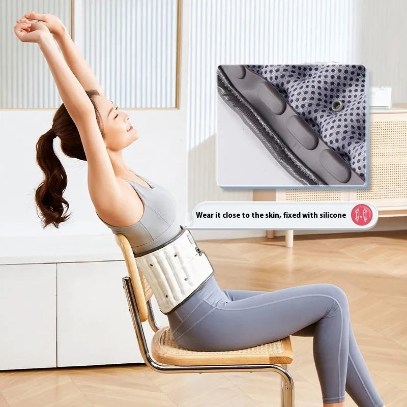 Automatic inflation lumbar waist supporter in PU material with S and M size options