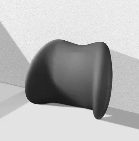 Memory cotton car headrest and lumbar support cushion set in simple style