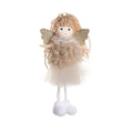 Cartoon Christmas angel girl fabric pendant for high ponytail hair decoration.