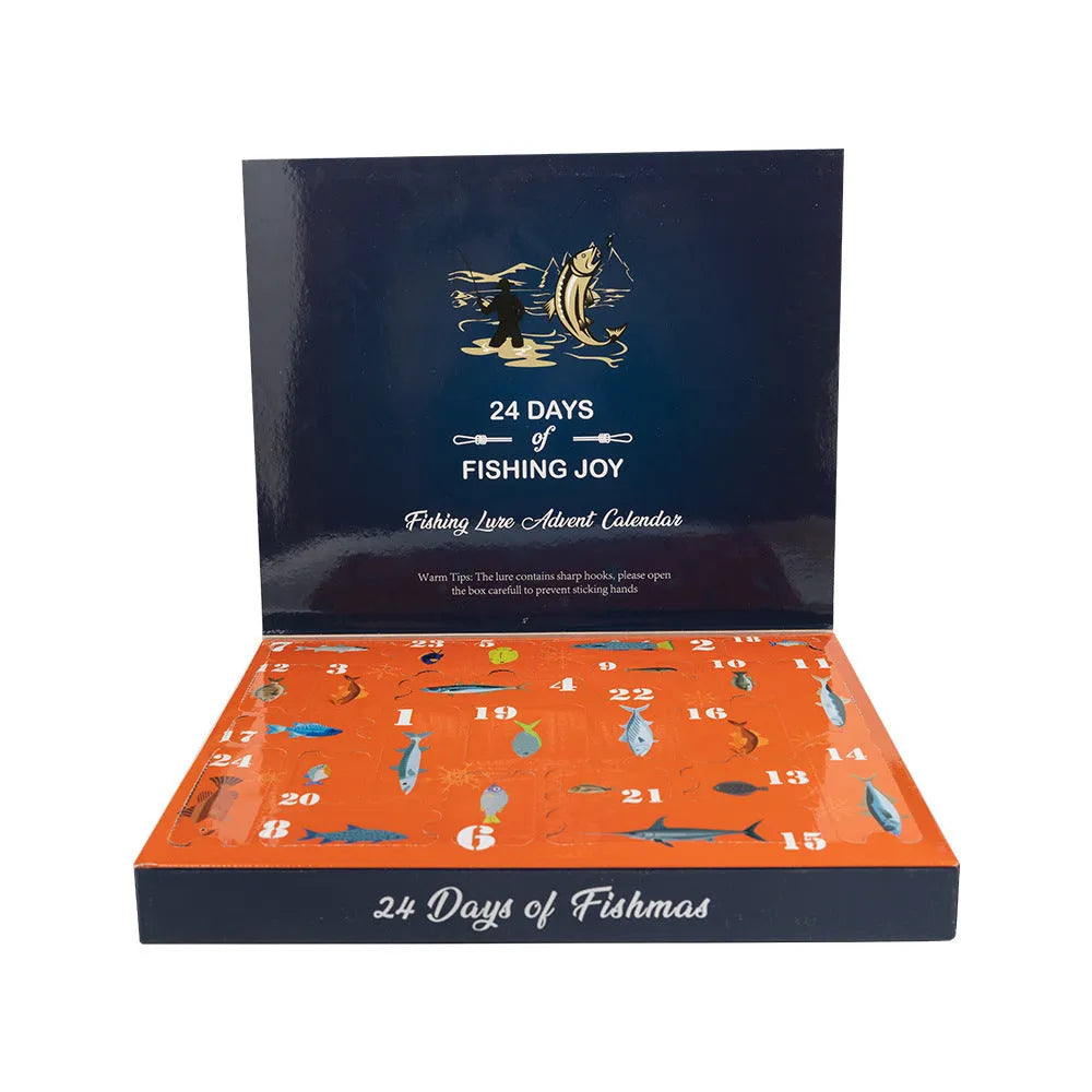 24-piece Christmas Mino Bog metal fishing blind box set with complete fishing tackle