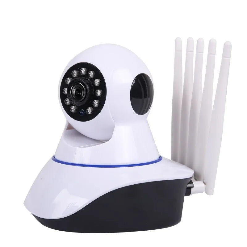 White dome-style network surveillance camera with 3.6mm lens for HD indoor/outdoor monitoring