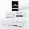 Black coated paper communication card box for couples, Our Time Lovers Edition measuring 9 x 6.5 x 3.5 cm