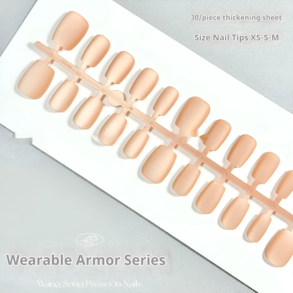 Frosted velvet Cat's Eye aurora gel nail art stickers in short ladder sizes