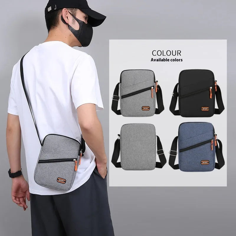 Ultra light Oxford cloth commuter bag in black, navy blue and silver grey colours
