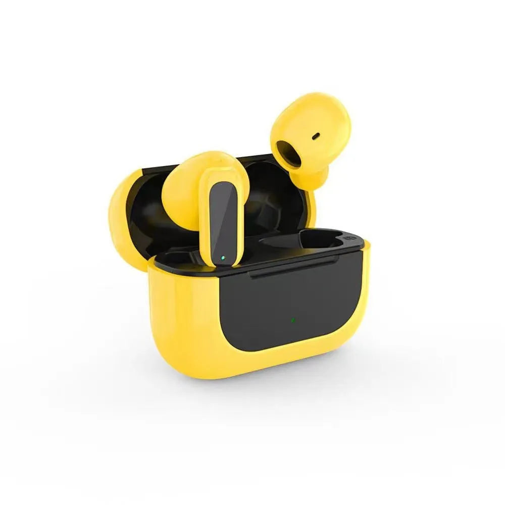 Bilateral stereo wireless headphones with Jerry cartoon design in black white or yellow color
