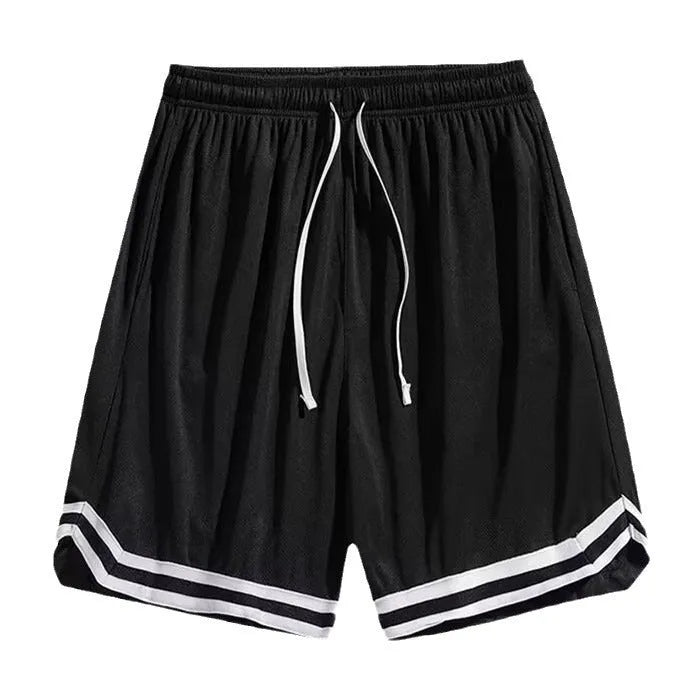 Men's gradient colour cropped trousers in loose casual fit on Asian sizing mannequin