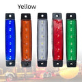 W-SMD trailer and truck side warning light in red, yellow, white, blue, or green, size 9.6 by 2 by 1 cm.
