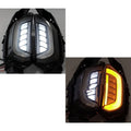 Yamaha NMAX155 LED turn signal lights in white yellow, blue yellow, and red yellow colour options
