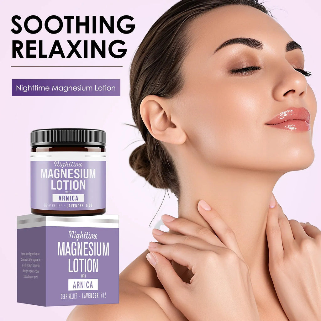 Magnesium body butter cream in 150ml jar measuring 7.1cm diameter