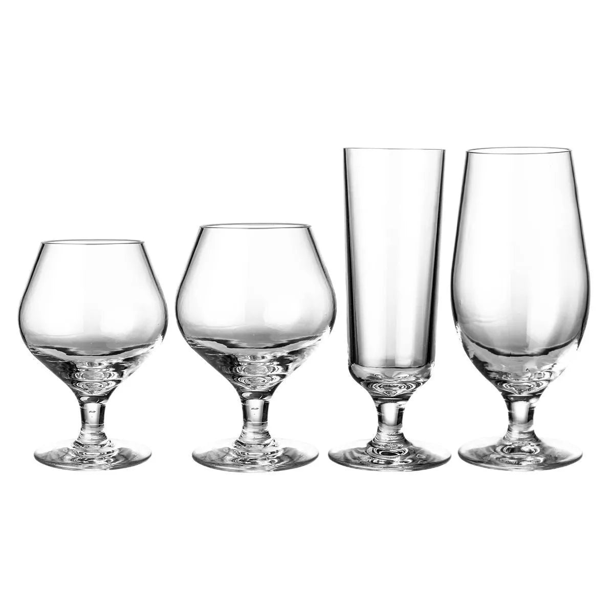 Modern clear PC acrylic wine bottle with simple design, shown in 300ml and 550ml capacity options.