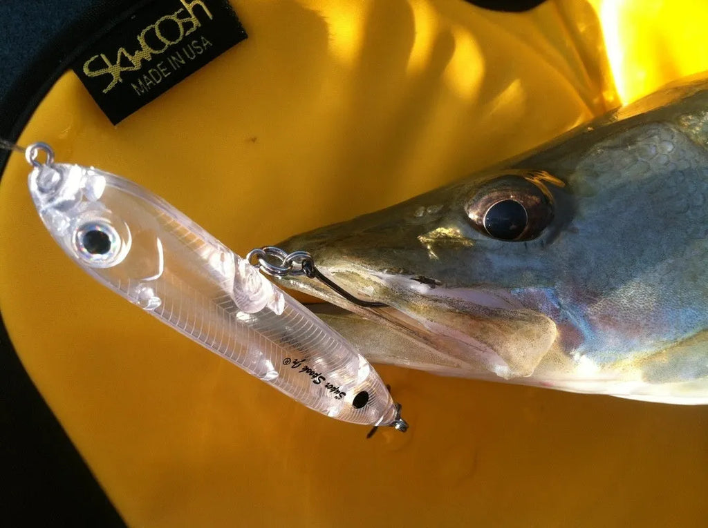 Transparent 9.5cm blank fishing lure body with 7mm fish eye hole