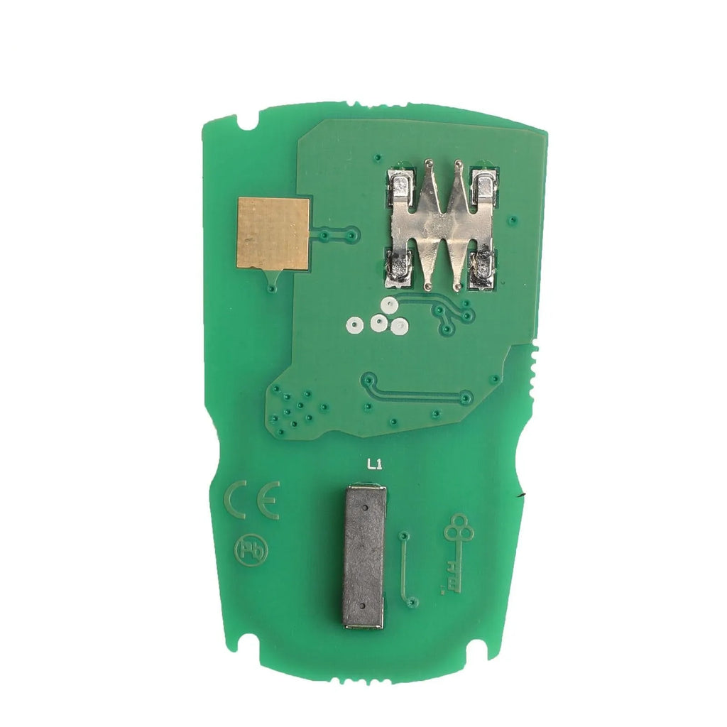 BMW semi-intelligent remote car key with three keys showing metal-plastic construction