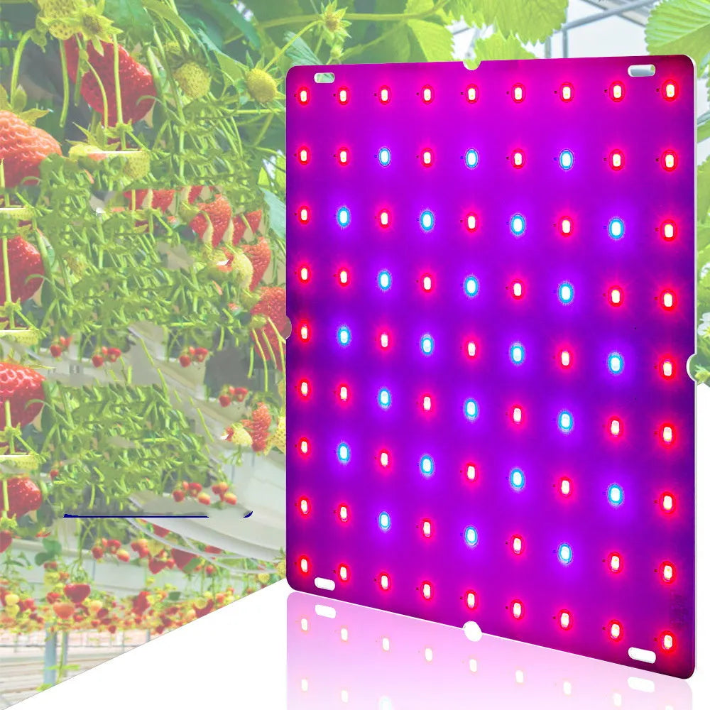 Indoor LED plant growth light with hook for hanging, aluminium shell, full spectrum for fruits and vegetables