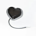 Heart-shaped red LED sidelight for car or motorcycle fender in large size.