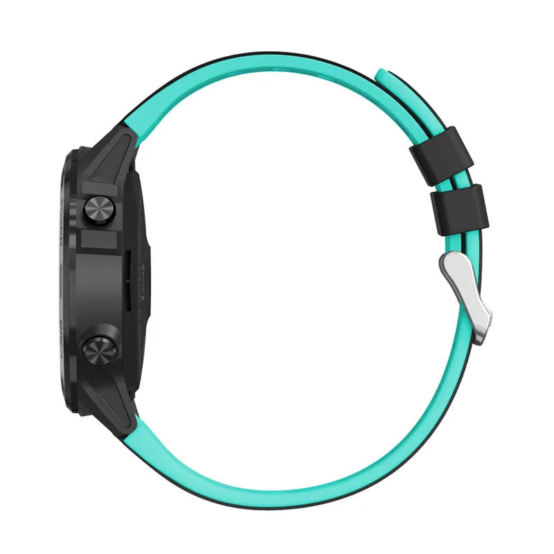 Sports smartwatch with 1.3-inch touchscreen on silicone wristband showing activity tracking display