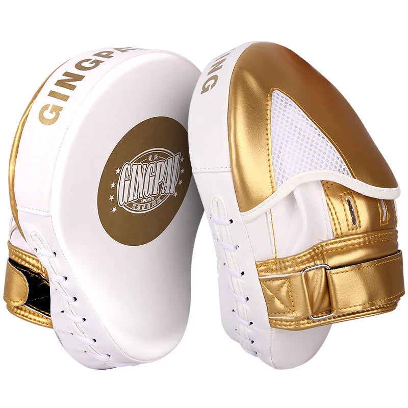 Vertical PU leather boxer sanda baffle target for martial arts training in gold colour