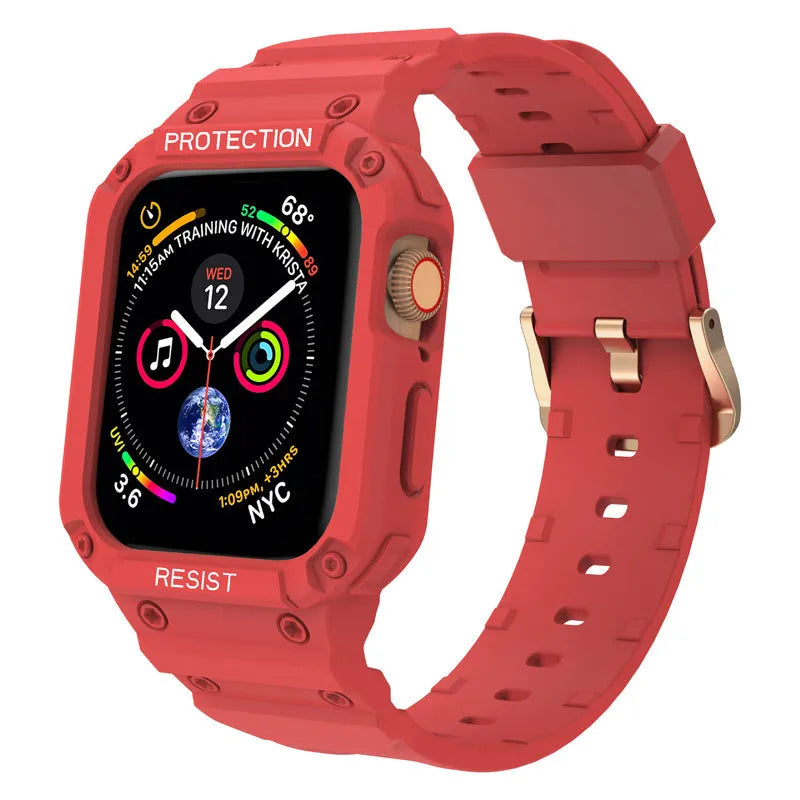 Soft TPU sports watch strap for Apple Watch Series 8 in multiple colour options