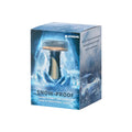 Compact car snow brush with hydrophobic nano coating spray bottle.