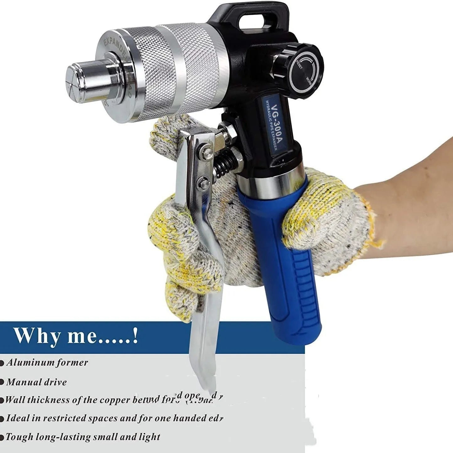 VG-300 hydraulic tube expander refrigeration tool made from high-strength alloy steel