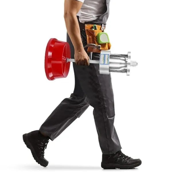 Portable hub balancer unit with aluminium head and enamel finished base