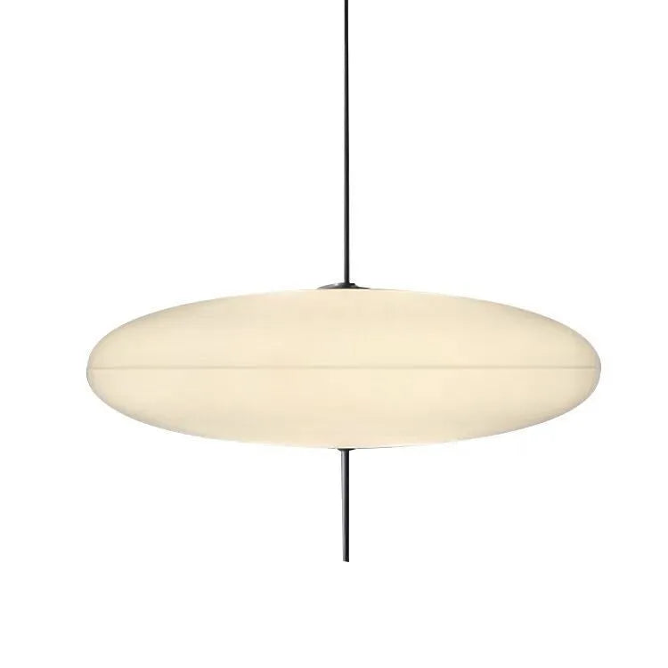 Nordic retro UFO-shaped chandelier ceiling light fixture in black and white colourway