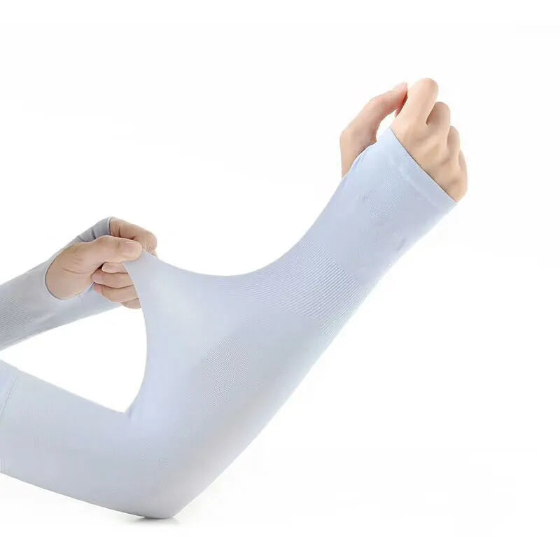 Unisex viscose nylon driving ice sleeve for sun protection in multiple colours