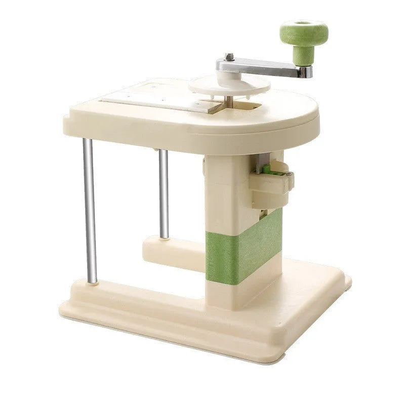 Beige vegetable slicer chopper grater with stainless steel blades for kitchen use