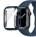 PC tempered film Apple Watch case in multiple colours and patterns for 38mm to 45mm sizes