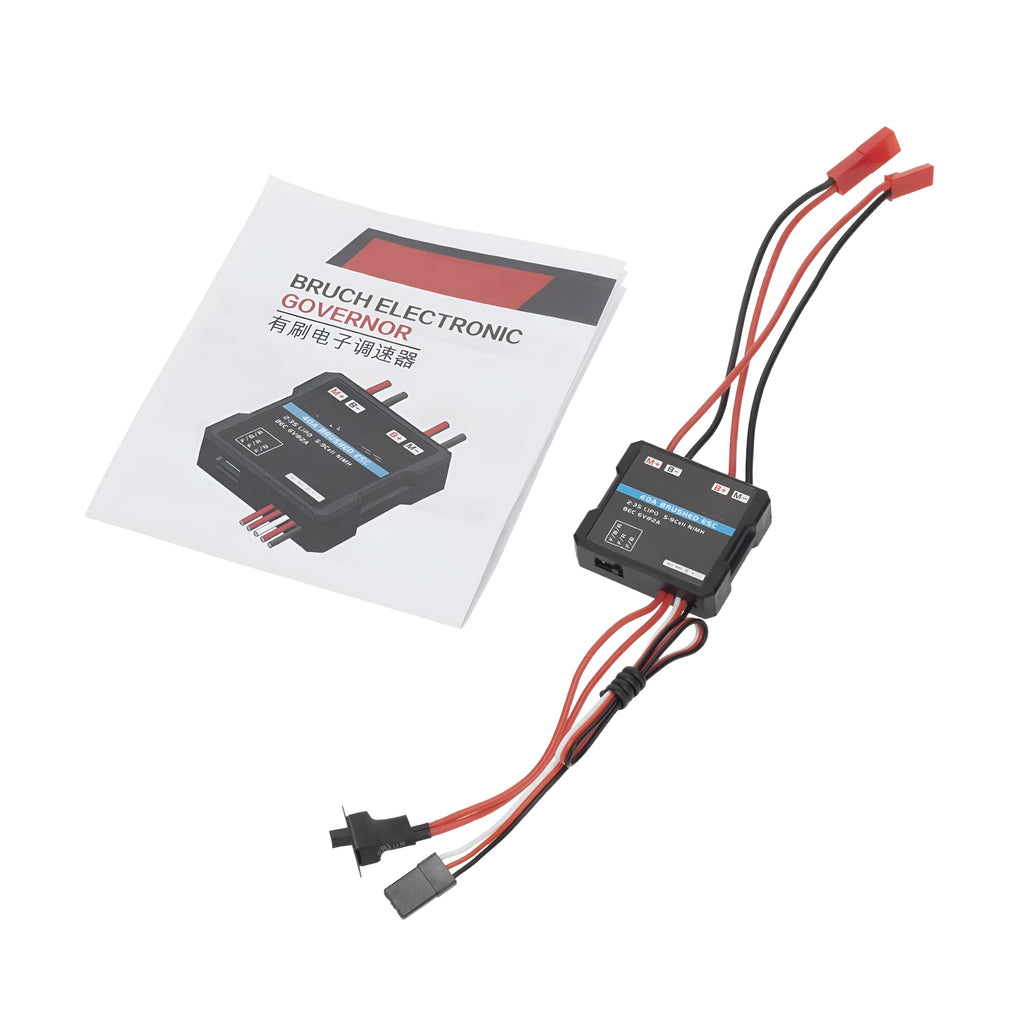 Small Boat G500 40A miniature brushed electronic speed controller (ESC) for RC models.