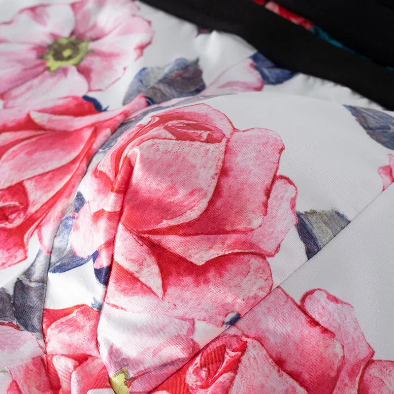 Men's ice silk underwear with fashion printing in mid waist design