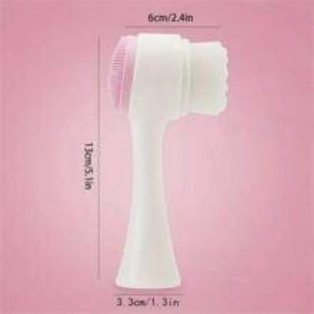 Nylon pet paw brush in Blue or Pink for gentle dog and cat grooming