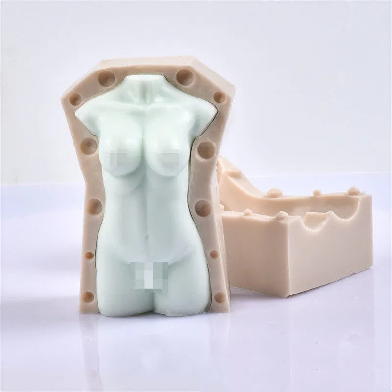 Geometric silicone mould for candles and plasters with 10cm and 14cm height sections