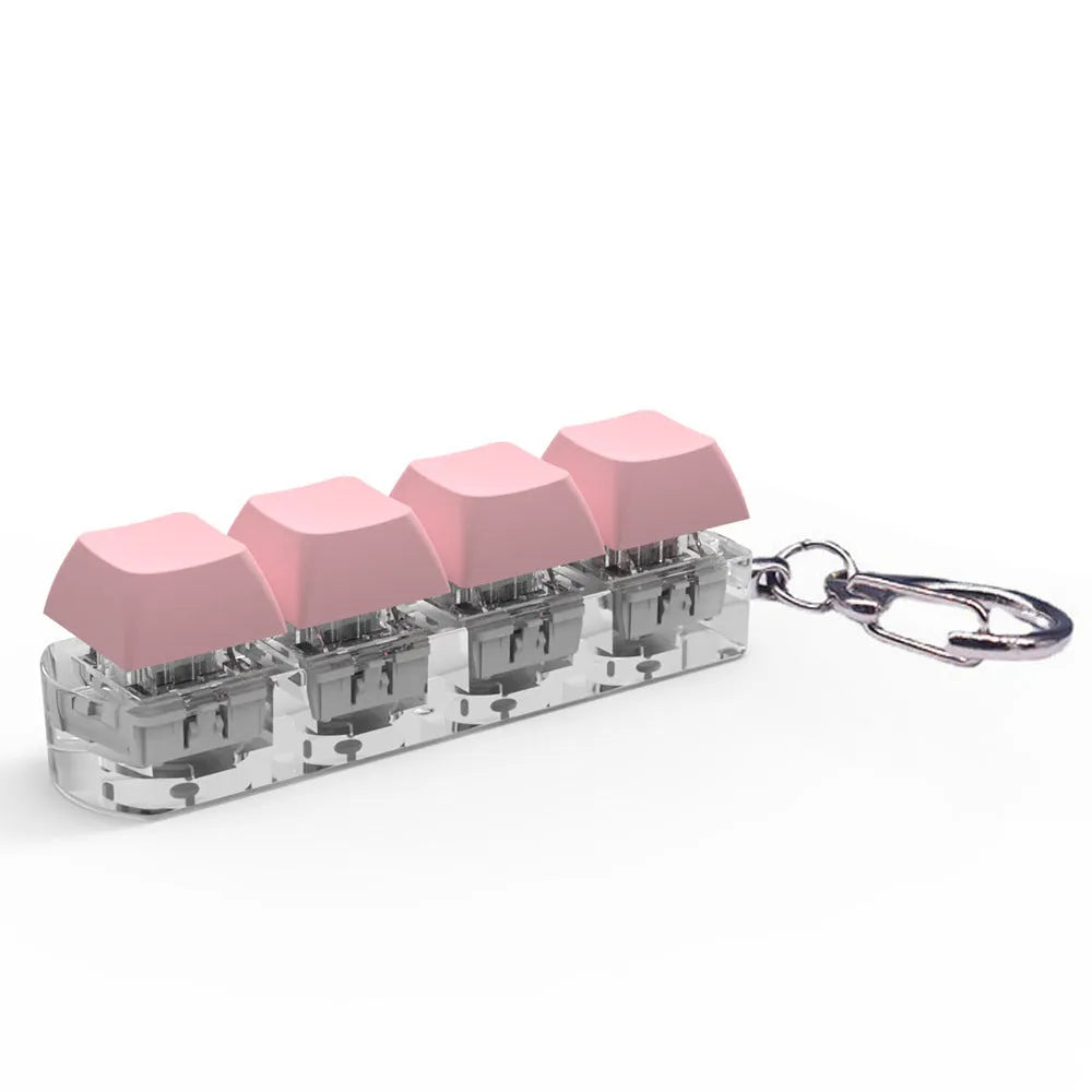 Mechanical keyboard switch tester with four keys and transparent ABS bottom shell