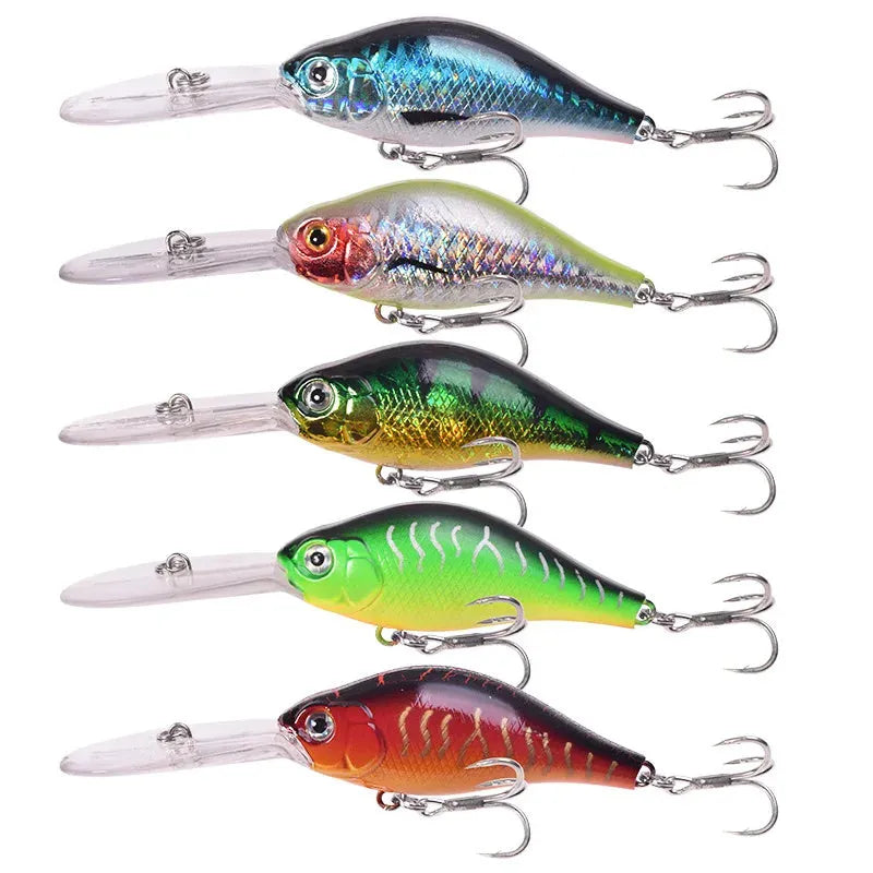 Little Fat Man 10.5cm deep diving minnow fishing lure with long tongue board