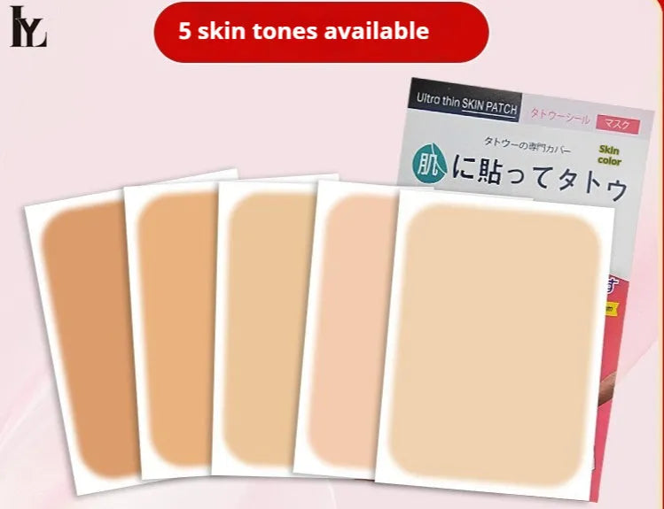A 130mm long by 8.5mm wide makeup brush for covering tattoos and birthmarks, shown in a light flesh colour.