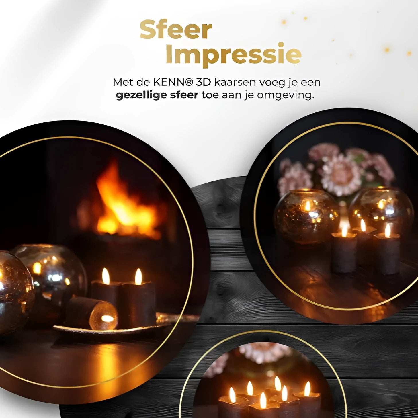 Black LED pillar candle with realistic flame effect, measuring 5cm wide by 7cm tall