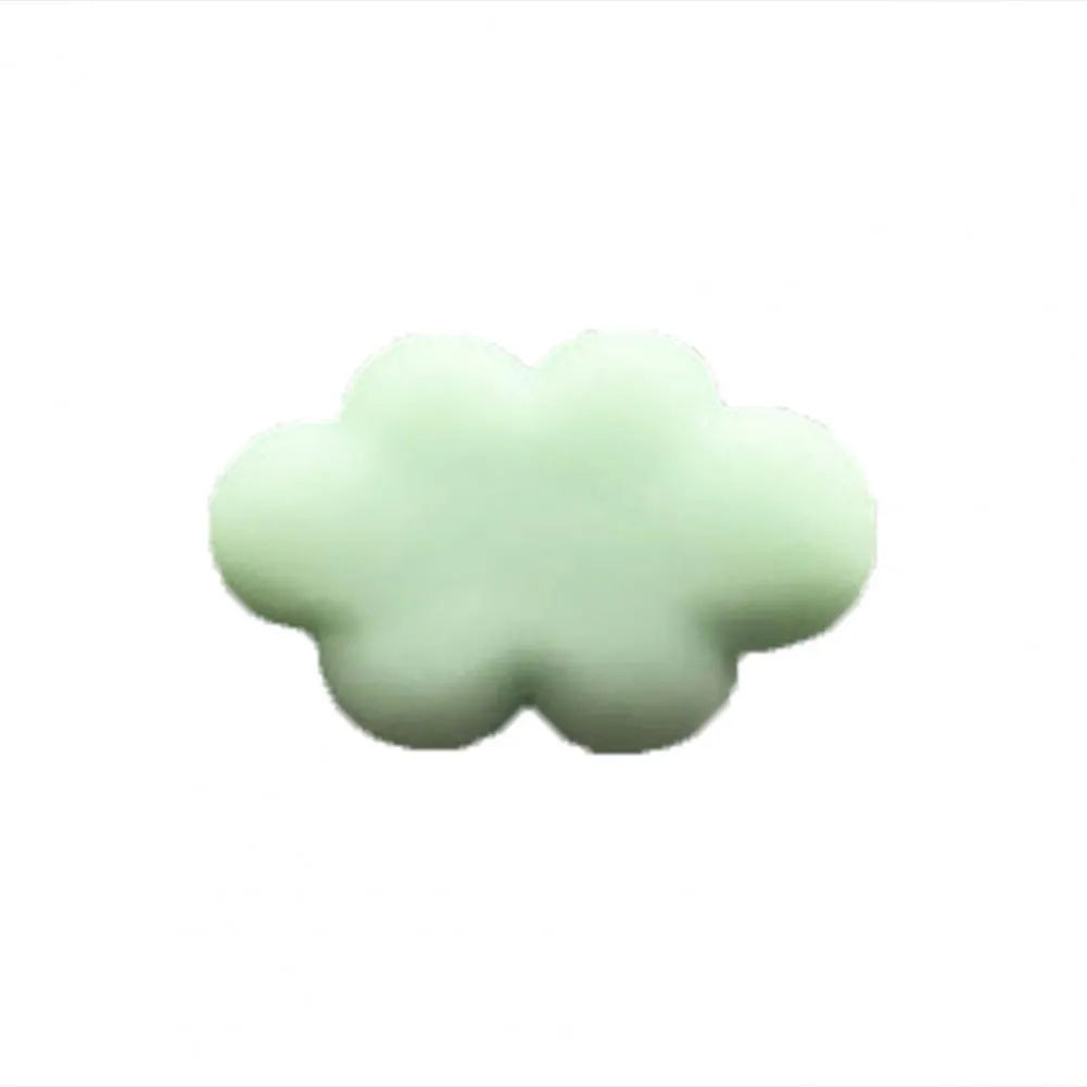 Resin car fragrance clip with Baiyun cartoon cloud design mounted on car air vent