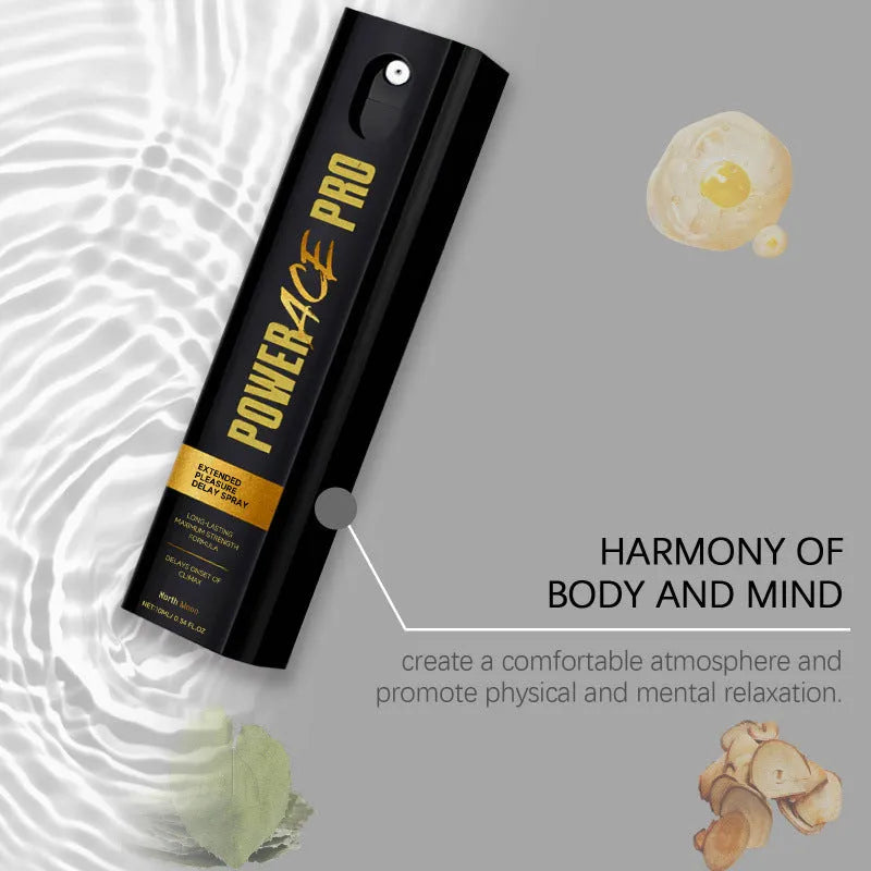 Men's body moisturizing external care spray bottle, 10ML size, with spray mechanism.