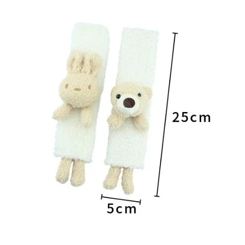 Cartoon animal design lamb wool car seatbelt shoulder protector